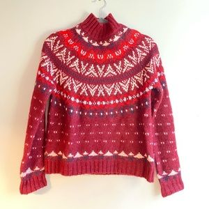 American Eagle Fair Isle Sweater Womens Extra Small